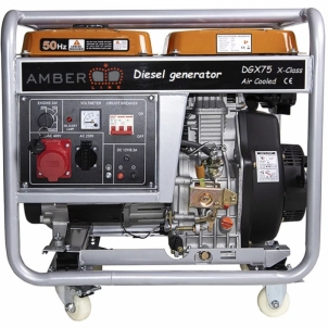 Dyzelinis generatorius 6.0kW, 230/400V, DGX75 X-Class AMBER-LINE Elektroģeneratori