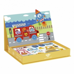 Edukacinė magnetinė dėlionė - Tooky Toy, 80 elementų Lavinimo žaislai