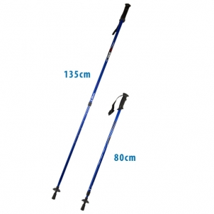 Ėjimo lazdos - ENERO, 135 cm, mėlynos