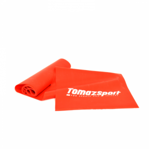 Elastinė Juosta Tomaz Sport Medium 200x15x0,2cm Raudona 6-7lbs Pasipriešinimo gumos, juostos sportui