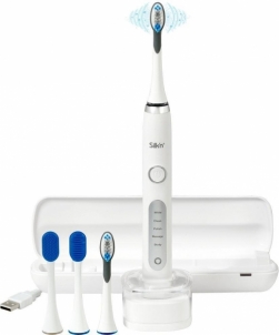 Elektrinis dantų šepetukas Silkn Sonic Smile Deluxe SSL1PDE11001 white Elektriniai dantų šepetėliai