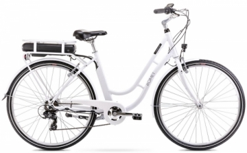 Elektrinis dviratis Romet Legend 28 2021 white-20(L) Elektriskie velosipēdi