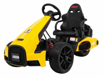 Elektrinis kartingas Bolide XR-1, geltonas Cars for kids