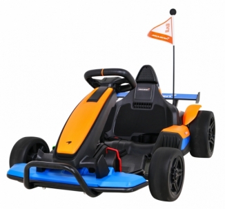 Elektrinis kartingas McLaren Drift, oranžinis Bērnu elektromobīļi