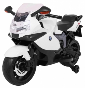 Elektrinis motociklas BMW K1300S, baltas Автомобили для детей