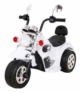 Elektrinis motociklas Hot Chopper, baltas Bērnu elektromobīļi