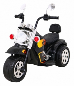 Elektrinis motociklas Hot Chopper, juodas Bērnu elektromobīļi