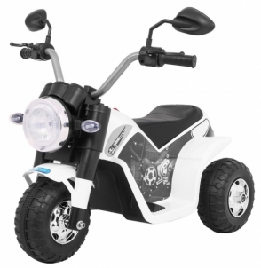 Elektrinis motociklas MiniBike, baltas Bērnu elektromobīļi