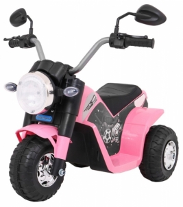 Elektrinis motociklas MiniBike, rožinis Bērnu elektromobīļi