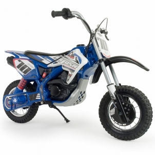 Elektrinis motociklas pripučiamais ratais Motor Cross Injusa, mėlynas Bērnu elektromobīļi
