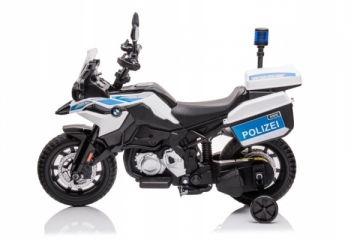 Elektrinis policijos motociklas JT5002B, baltas