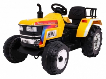 Elektrinis traktorius Blazin Bw, geltonas Elektriniai automobiliai vaikams