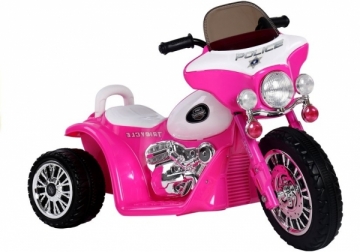 Elektrinis triratis motociklas JT568, rožinis Bērnu elektromobīļi