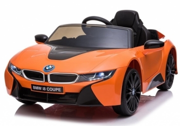 Elektromobilis "BMW I8", oranžinis 