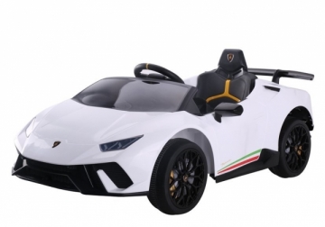 Elektromobilis Lamborghini, baltas