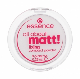 Sausa pudra veidui Essence All About Matt! Fixing Compact Powder Cosmetic 8g Pudra veidui