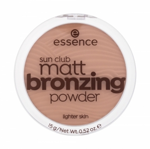 Sausa pudra veidui Essence Sun Club Matt Bronzing Powder Cosmetic 15g 01 Natural 