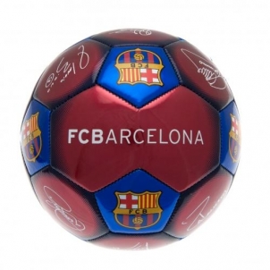 F.C. Barcelona futbolo kamuolys (Spalvotas su parašais)