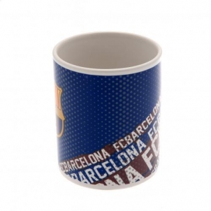 F.C. Barcelona puodelis (Mėlynas su logotipais)