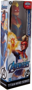 Figurėlė E7875 / E3309 Avengers Marvel Titan Hero Series Blast Gear Captain Marvel Action Figure