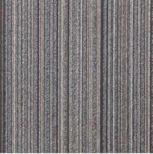 FIRST STRIPES 929, 50x50cm, pilkos dryžiais kiliminės plytelės Paklāji