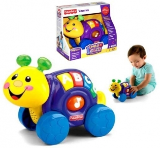 Fisher-Price N1202 Laugh and Learn Roll Along Snail