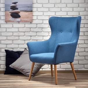 Fotelis COTTO mėlyna Atzveltnes krēsli, pufi