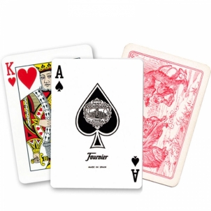 Fournier 40 pokerio kortos (Raudona)