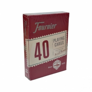 Fournier 40 pokerio kortos (Raudona)