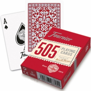 Fournier 505 pokerio kortos (Raudona) Kārtis, pokera čipi un komplekti