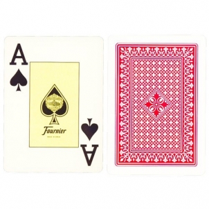 Fournier 818 pokerio kortos (Raudona) Kārtis, pokera čipi un komplekti