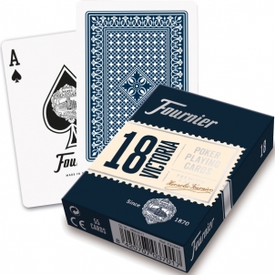 Fournier Victoria 18 pokerio kortos (Mėlyna) Kārtis, pokera čipi un komplekti