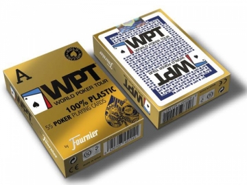 Fournier WPT Gold Edition pokerio kortos (Mėlynos)