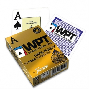 Fournier WPT Gold Edition pokerio kortos (Mėlynos)