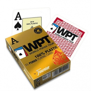 Fournier WPT Gold Edition pokerio kortos (Raudonos)