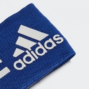 Futbolo apsaugų laikikliai adidas AZ9875, mėlyni su baltu logotipu