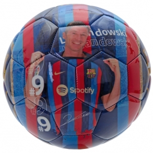 Futbolo kamuolys FC BARCELONA Robert Lewandowski , 5 Soccer balls