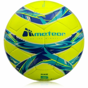 Futbolo kamuolys Meteor 360 Grain Hs, neoninė geltona