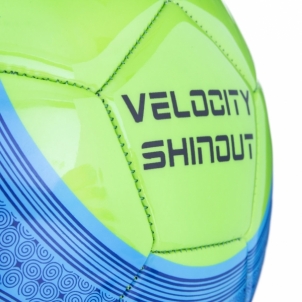 Futbolo kamuolys VELOCITY SHINOUT žalia/mėlyna