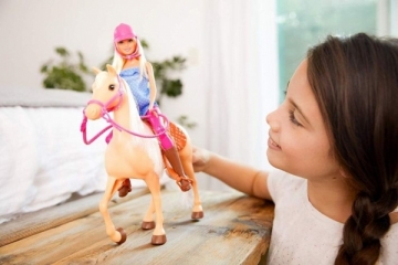 FXH13 Mattel Barbie Барби и лошадь 