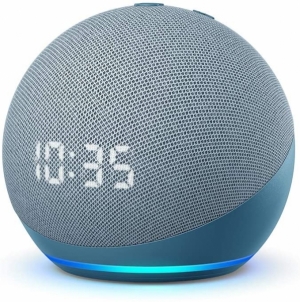 Garso kolonėlė Amazon Echo Dot with clock (4th Gen) twilight blue (B7W644) Nešiojamos garso kolonėlės