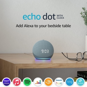 Garso kolonėlė Amazon Echo Dot with clock (4th Gen) twilight blue (B7W644)