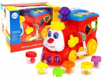 Garvežys su spalvotomis kaladėlėmis Žaislai kūdikiams
