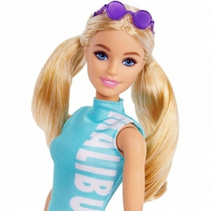GBR50 / FBR37 Mattel Barbie Fashionistas Doll 158 With Blonde Hair With Malibu Dress And Leggings 