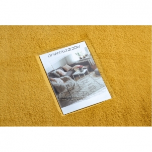 Geltonas kailio imitacijos kilimas BUNNY | 160x220 cm 