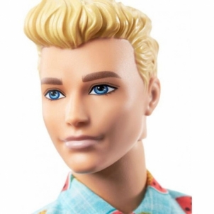 GHW68 Barbie Ken Fashionistas Doll Sculpted Blonde Hair & Tropical Print Shirt MATTEL