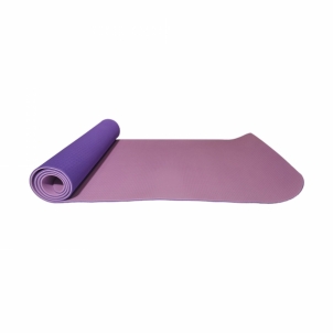 Gimnastikos/jogos kilimėlis TPE dvipusis KP-189 Violetinis/šviesiai violetinis Gimnastikos čiužiniai, kilimėliai
