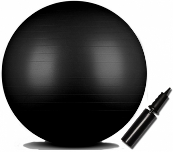 Gimnastikos kamuolys INDIGO Anti-burst 85cm juodas Exercise balls