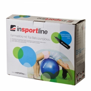 Gimnastikos kamuolys inSPORTline Top Ball 75 cm pilkas