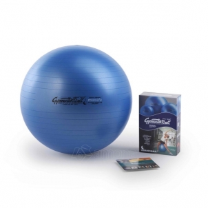 Gimnastikos kamuolys Original Pezzi Gymnastik Ball Maxafe 65 cm Blue su pompa Mankštos kamuoliai